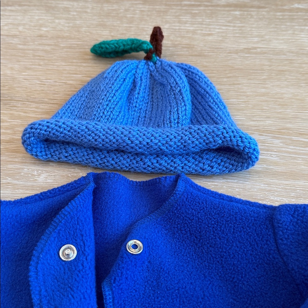 Blueberry Baby Jacket and Hat Set 0-6M - Picture 2 of 3